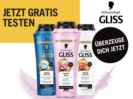 Schwarzkopf Gliss Shampoo gratis testen