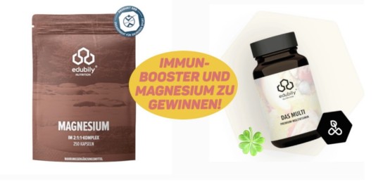 aktiv laufen - zwei edubily „Bundles“ aus Multivitamin- und Magnesium-Kapseln