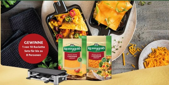 Kerrygold - Eins von zehn WMF Raclette Sets für bis zu 8 Personen gewinnen (Produktkauf)