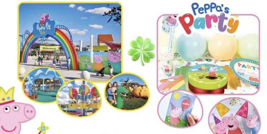 TOGGO Eltern - 1x4 Tagestickets für den PEPPA PIG Park oder 1x Peppa Pig Partyset