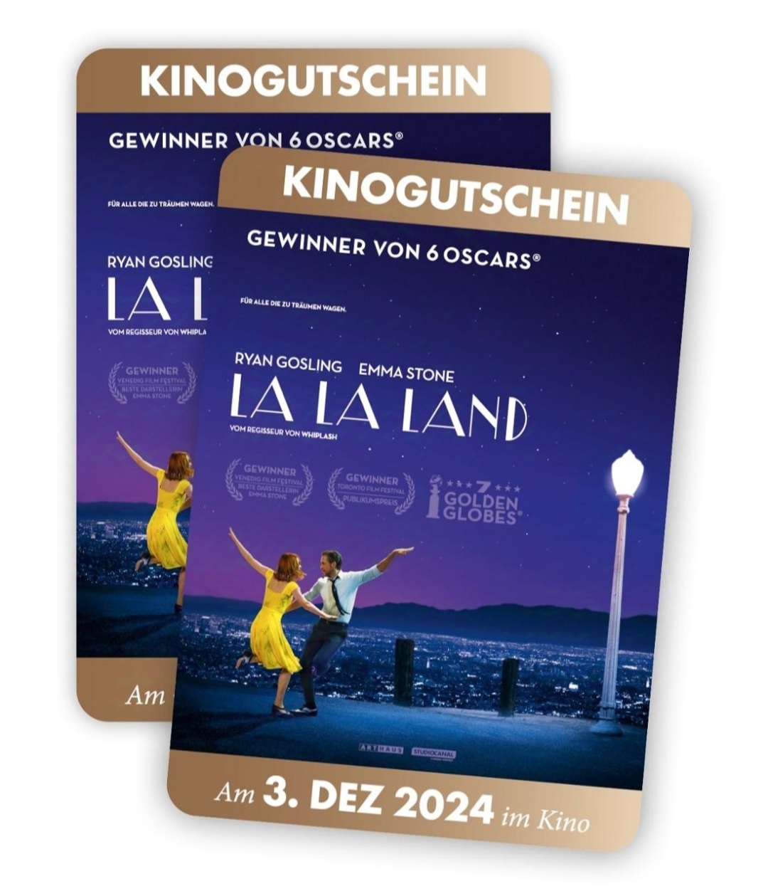 Hallo München - 2x 2 Tickets für La La Land am Dienstag, 3. Dezember, in allen Kinos welche den Film zeigen