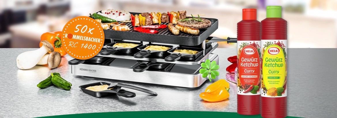 Hela - 50x ROMMELSBACHER Raclette-Set RC 1400.