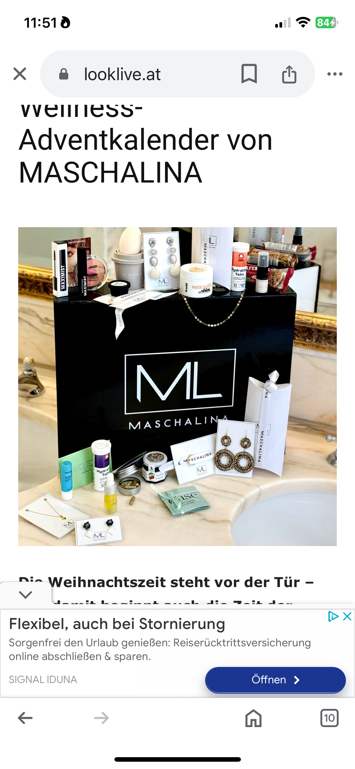 looklive - einen exklusiven Schmuck- & Wellness-Adventkalender von MASCHALINA