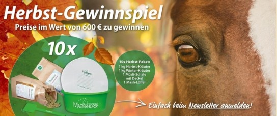 MASTERHORSE - 10x1 exklusives Kräuter-Set für das Pferd, jeweils im Wert von 59,75 €