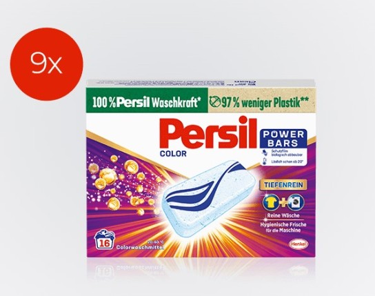 Persil: 9x Persil Color Power Bars