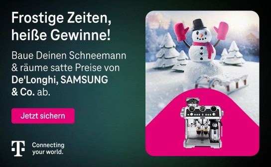 Telekom: De'Longhi Siebträgermaschine, 2 x SAMSUNG 43