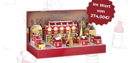 TUZZI - Einen Adventskalender von RITUALS mit Premium Beauty Kosmetik, mit einem Warenwert von 274,00€