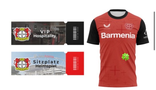 Autozeitung - 2 VIP-Tickets für die BayArena Leverkusen4 Tickets Sitzplatz Bundesligaspiel für die BayArena Leverkusen3 Bayer 04 Leverkusen Trikots