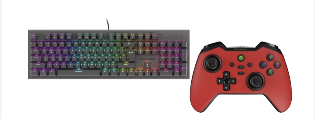 GameNewz.de - 2x Paket: Genesis 1x Keyboard Thor 303 (schwarz) + 1x Wireless Gamepad Mangan 400 (rot), 2x Skullcand Pakete: Skullcandy x Doritos kabelgebundenes Multi-Plattform-Gaming-Headset