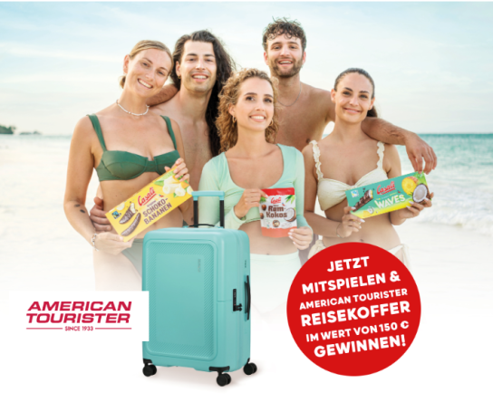 Josef Manner - 12x ein American Tourister Reisekoffer im Wert von 150€ plus ein Casali Produkt Paket