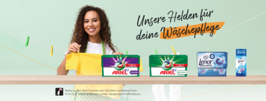 for me - Wäschepflege-Produktpaket mit 1x Ariel All-in-1 Pods Universal (30WL), 1x Ariel All-in-1 Pods Color (30WL), 1x Lenor All-in-1 Pods Apelfrischl (38WL) und 1x Lenor Wäscheparfüm Apfelfrisch 160g