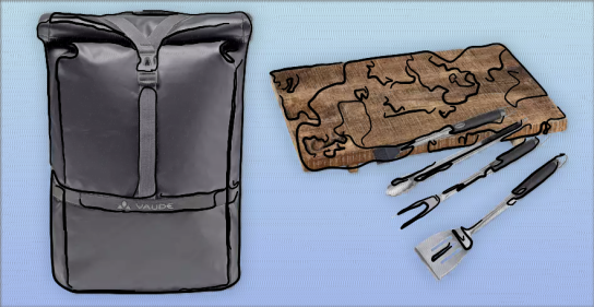 Kaufland - 5 x ein Rolltop-Rucksack von VAUDE oder 5 x ein Grillbundle mit Tasche, Schneidebrett und hochwertigem Grillbesteck aus Edelstahl