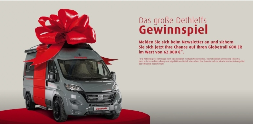 Dethleffs - Einen Dethleffs Camper Van Globetrail 600 ER im Wert von 62.000 Euro