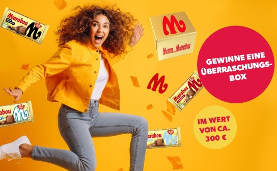 Marabou: eine Herbst-Überraschungsbox im Wert von ca. 300 € und täglich ein Schokoladenpaket zu gewinnen