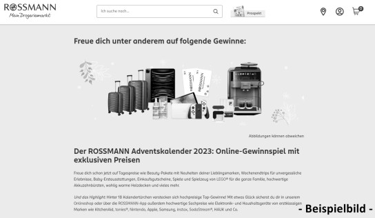 Rossmann: Adventskalender Gewinnspiel 2024