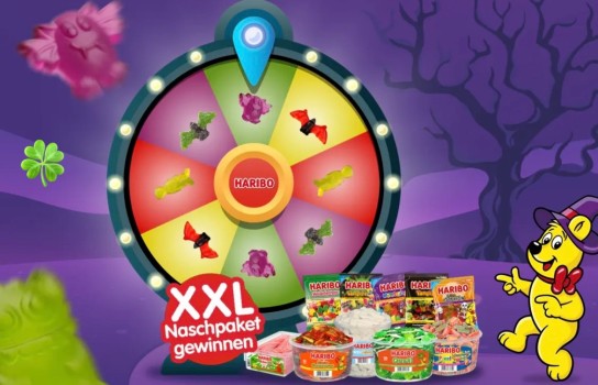 Haribo - 20x XXL-Halloween-Naschpakete von Haribo. Inhalt Vampire, Monsterjagd, Cola-Schlangen, Weiße Mäuse,uvm.