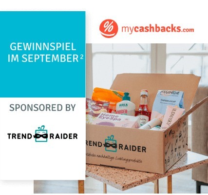 mycashbacks.com: 1 von 10 TrendRaider September Boxen gewinnen