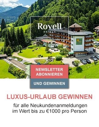 Rovell Hotels: Gewinne einen Luxus-Urlaub für Zwei im Wert von bis zu 1.000 € pro Person