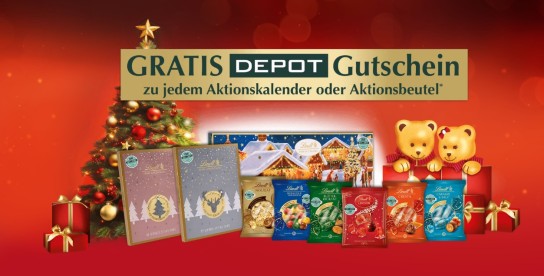 Lindt - Einen Depot Gutschein von 10 bis 200 Euro (Produktkauf)