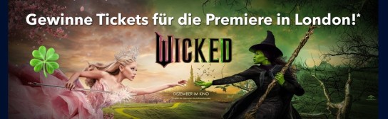 uci-kinowelt - 2 Tickets für die WICKED Premiere im London am 18. November 2024 bestehend aus: Hin- und Rückflug Hotel und weitere Leistun