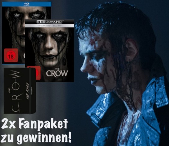 bluray-disc.de - 2x1 „The Crow (2024)“-Fanpaket inkl. Blu-ray bzw. 4K UHD und Notizbuch