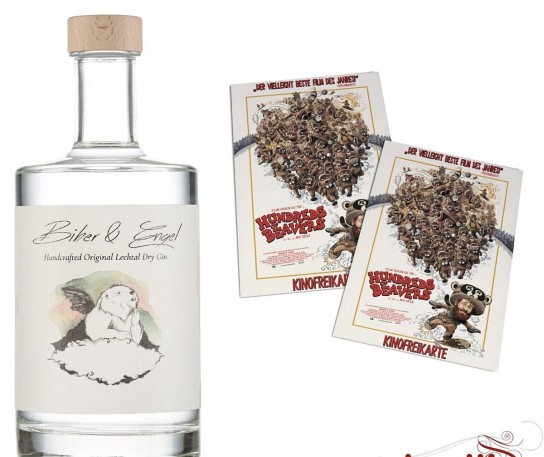 deadline Filmmagazin - 1×2 Kinotickets für ein Kino deiner Wahl und eine Flasche Biber & Engel 500 ml Handcrafted Original Lechtal Dry Gin 44 % Vol.