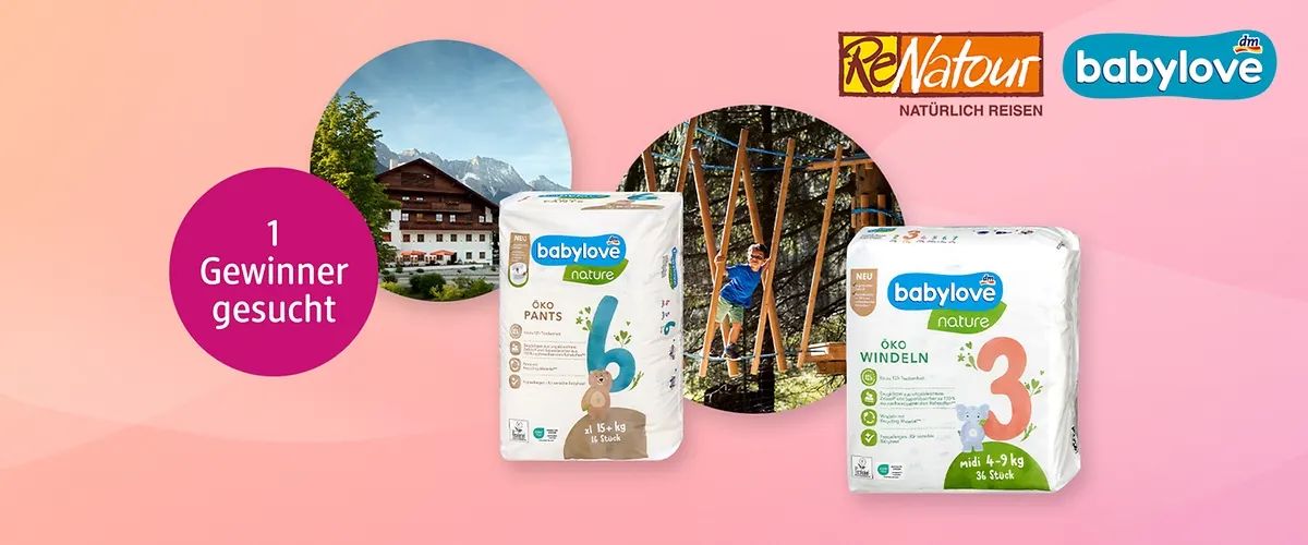 Gewinnspiel: Traumurlaub in Tirol für die ganze Familie  & Monatsvorrat babylove nature Windeln