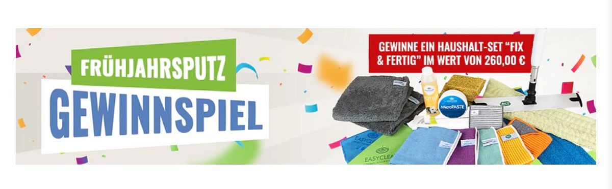 Gewinnspiel: Frühjahrsputz mit dem Haushalt-Set "Fix & Fertig"