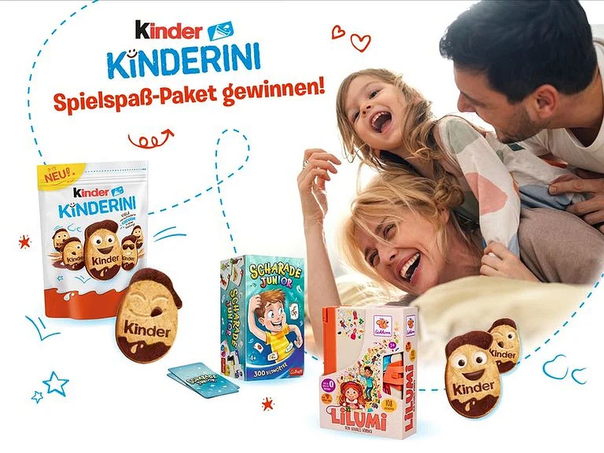 Gewinnspiel: 3 Exklusive kinder kinderini Spielspaß Pakete gewinnen!