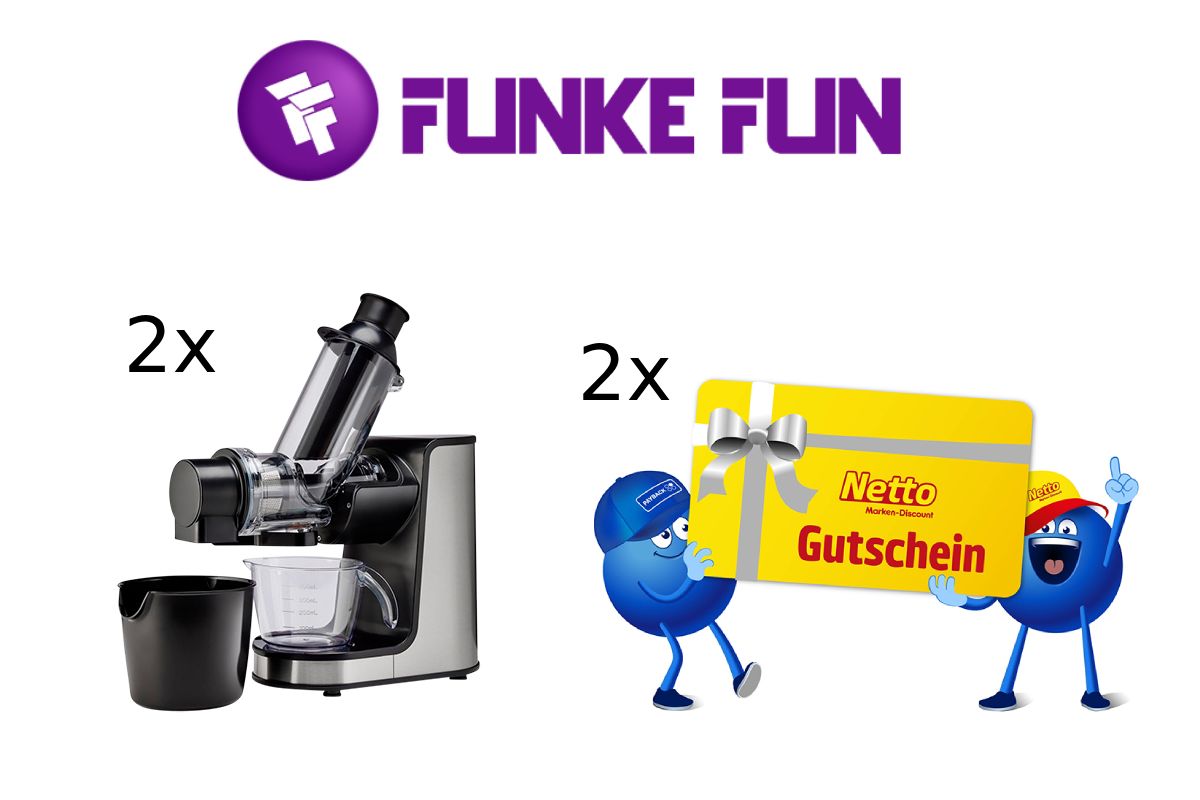 Gewinnspiel: 2 Slow Juicer & 2 Netto-Gutscheine à 100€ gewinnen