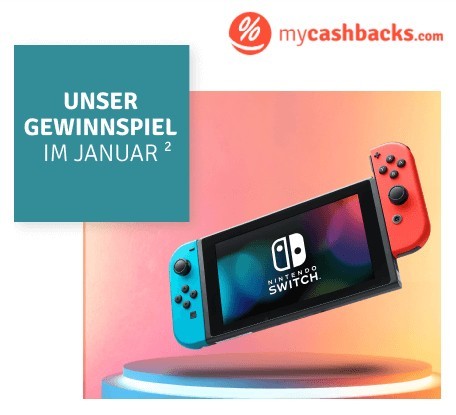 mycashbacks.com: eine Nintendo Switch zu gewinnen