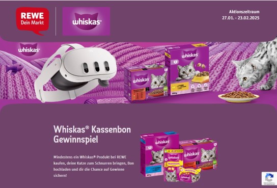 REWE - 1 von 15 Meta Quest 3 VR Headset oder 1 von 50 Rewe Geschenkkarten im Wert von 50 Euro (Produktkauf)