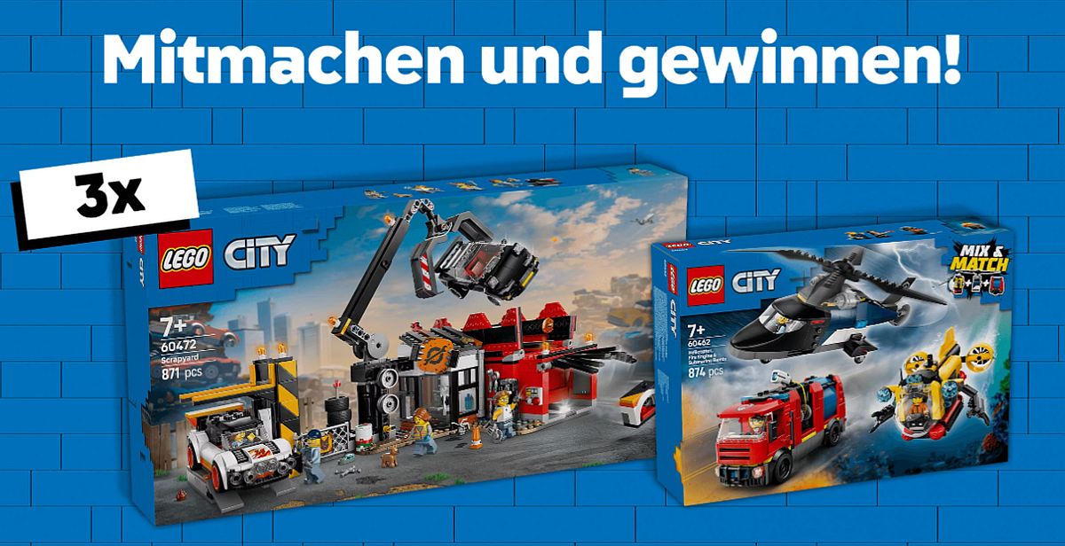 toggo - 3x 2 verschiedene LEGO® City Neuheiten