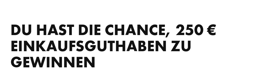 WE Europe - Einen 250€ Gutschein für wefashion