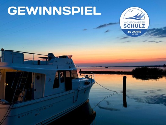 Yachtcharter Schulz - eine Woche auf einem Hausboot für 2 Personen und sechs weitere Preise