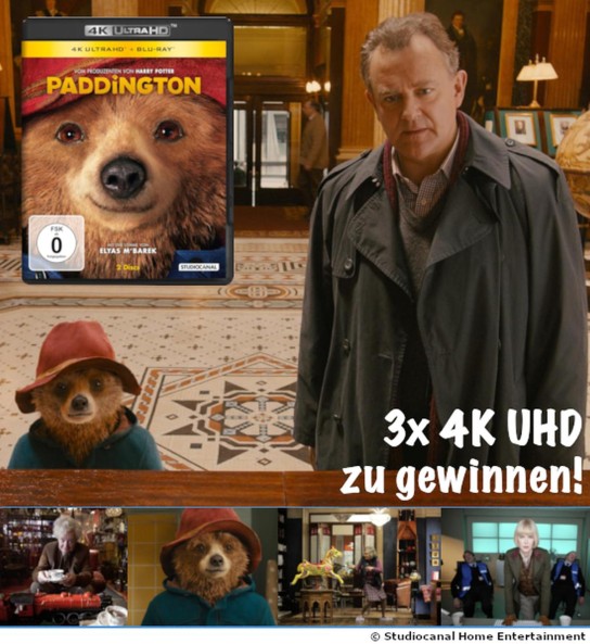 bluray-disc.de - 3x1 Exemplar des Films „Paddington“ in 4K auf Ultra HD Blu-ray