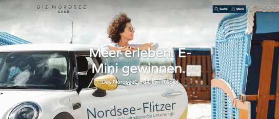 Die Nordsee - 1 Mini BMW Mini  Cooper E im Wer von 40000€ (Nur für Inhaber der Nordsee Card)