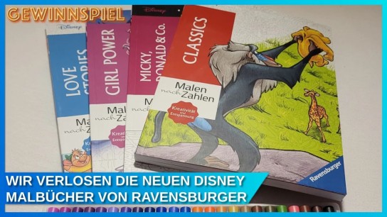 disneycentral - 3 der neuen Disney Malbücher von Ravensburger!