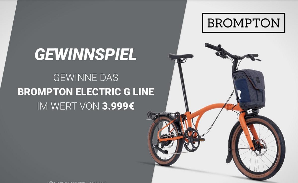 Gewinnspiel: ein Brompton Electric G Line im Wert von 3.999 €