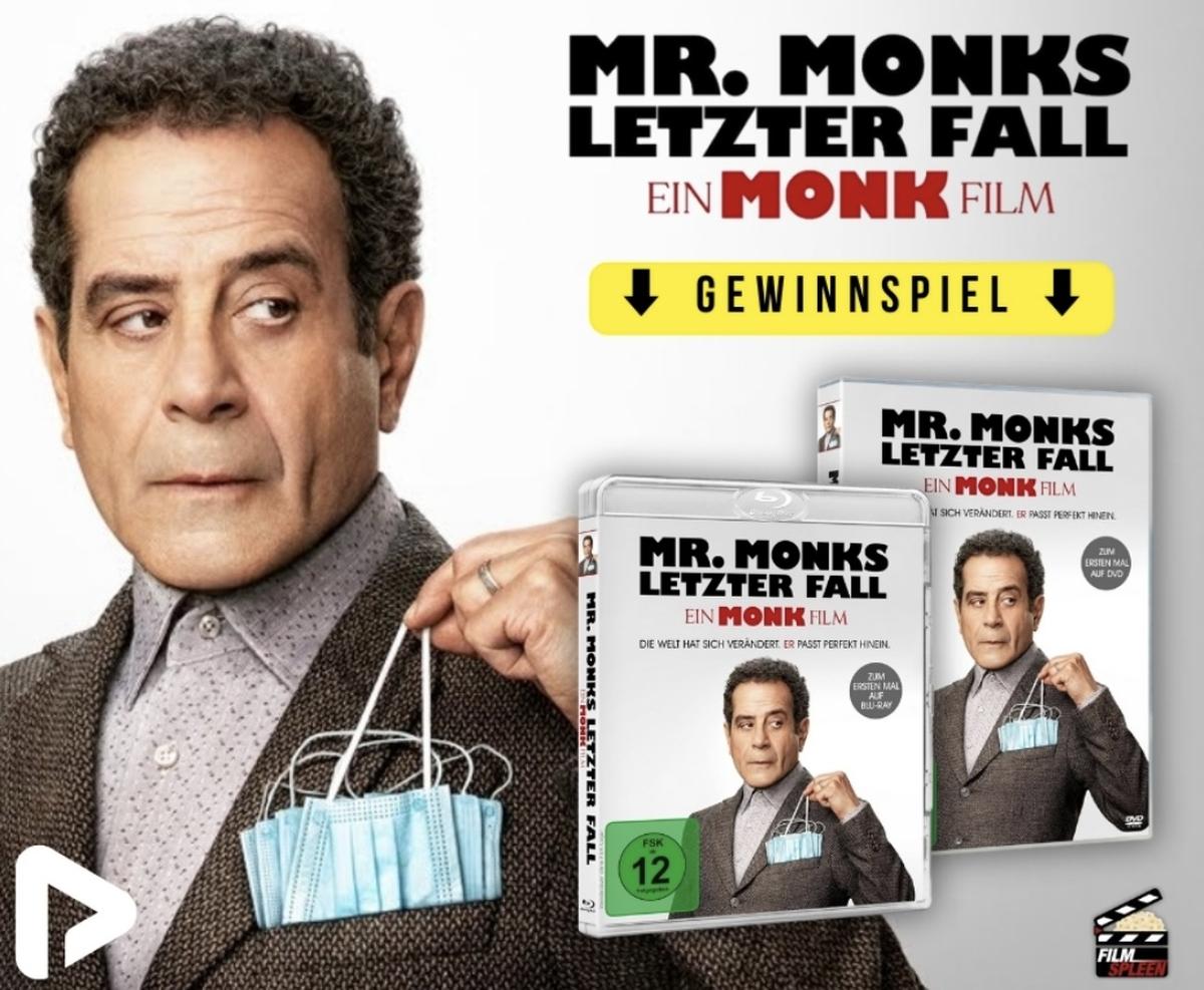 Gewinnspiel: DVD oder Blu-ray von Mr. Monks letzter Fall – Ein Monk Film gewinnen!