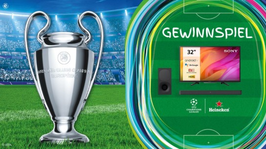 Heineken - insgesamt 40 Tickets für das UEFA Champions League-Finale sowie jeweils 20 Sony Fernseher und Soundbars (Produktkauf)