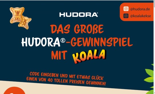 HUDORA - 3x Trampolin Fantastic Complete Max 300, 5x Fußballtore, 10x Scooter up, 22x Kuchenpakete von Kuchenmeister (Produktkauf)