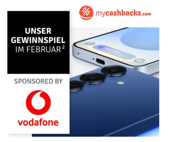 mycashbacks.com: ein Samsung Galaxy S25 zu gewinnen