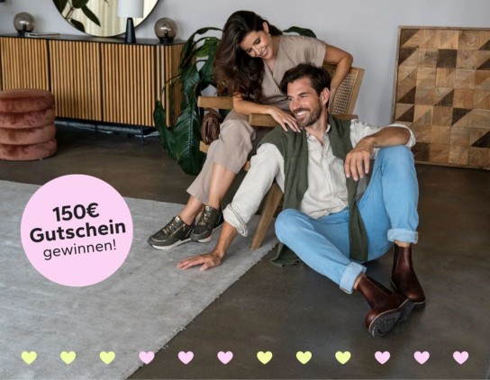 schuhe.de - einen Schuh-Gutschein im Wert von bis zu 150€.