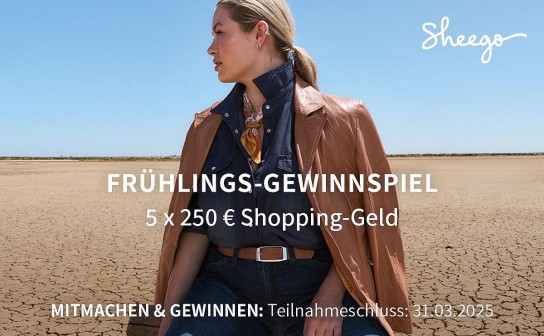 sheego: 5 x 250 € Shopping-Geld für deinen Frühlingslook zu gewinnen