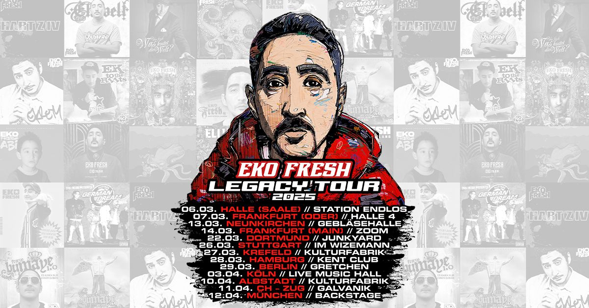 Gewinnspiel: 3 x 2 Gästelistenplätze für Eko Fresh – Legacy Tour 2025