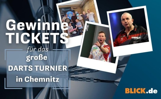 BLICK.de: Gewinne 2 Tickets für das Promi Darts-Event mit Phil Taylor in Chemnitz