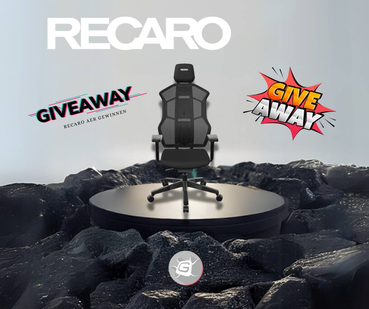 Gewinne den RECARO Aer Midnight Black Gaming-Stuhl! 🎮