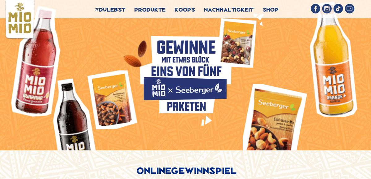 Gewinnspiel: 5x Mio Mio x Seeberger Snackboxen mit MIO MIO und Seeberger!