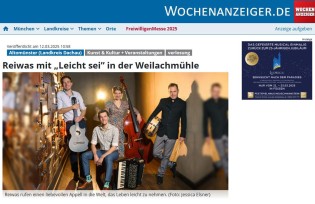 Münchner Wochenanzeiger - Karten für das Konzert von „Reiwas